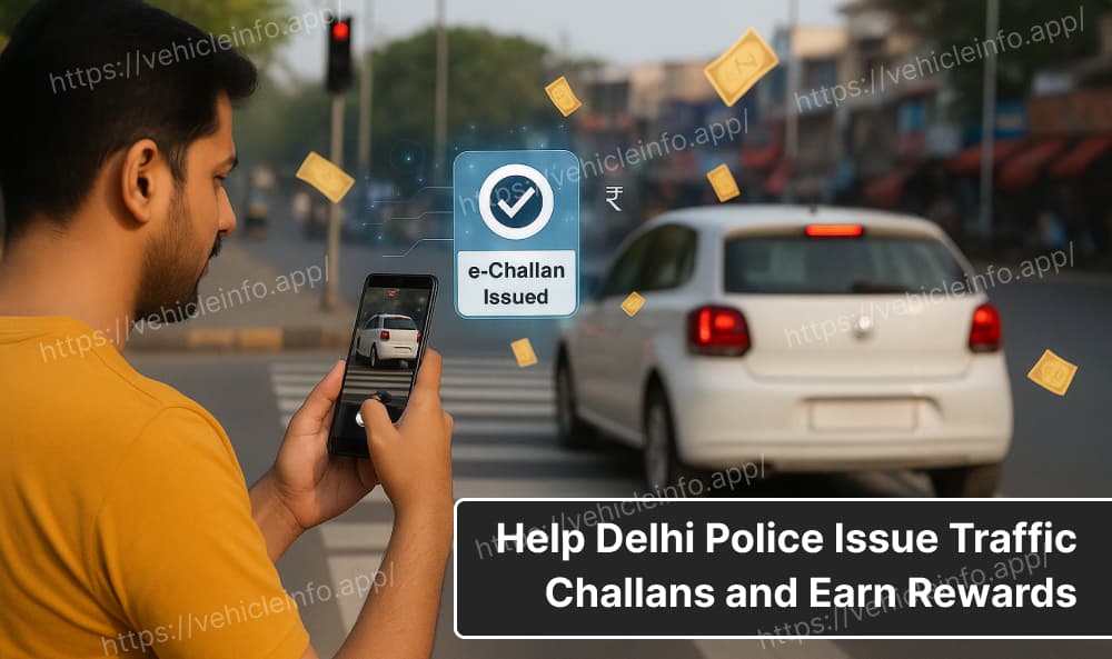 Help Delhi Police Issue Traffic Challan and Earn Rewards